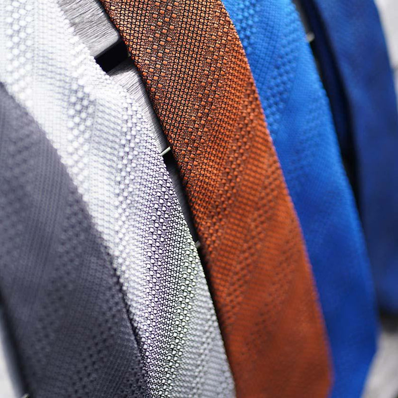 [領帶]探戈提花領帶（探戈藍色）|庫斯卡|手工編織