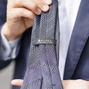 [NECKTIE] TANGO JACQUARD TIE (CHARCOAL GRAY) | KUSKA | HAND WOVEN
