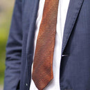 [NECKTIE] TANGO JACQUARD TIE (ORANGE) | KUSKA | HAND WOVEN