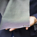 [CHIEF] GARZA POCKET SQUARE (WHITE GRAY) | KUSKA | HAND WOVEN