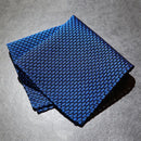[CHIEF] GARZA POCKET SQUARE (TANGO BLUE) | KUSKA | HAND WOVEN