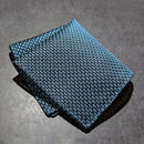 [CHIEF] GARZA POCKET SQUARE (SAX) | KUSKA | HAND WOVEN