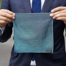 [CHIEF] GARZA POCKET SQUARE (SAX) | KUSKA | HAND WOVEN