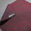 [CHIEF] GARZA POCKET SQUARE (WINE) | KUSKA | HAND WOVEN