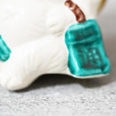 [RACCOON FIGURINE] TANUTANU LIKE KOKUTANI (BLUE) MALE | SHIGARAKI WARE