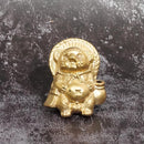 [RACCOON FIGURINE] TANUTANU (GOLD) MALE | SHIGARAKI WARE