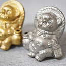 [RACCOON FIGURINE] TANUTANU (SILVER) FEMALE | SHIGARAKI WARE