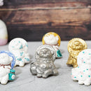 [RACCOON FIGURINE] TANUTANU (SILVER) FEMALE | SHIGARAKI WARE