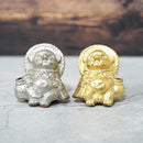 [RACCOON FIGURINE] TANUTANU GOLD&SILVER SET | SHIGARAKI WARE