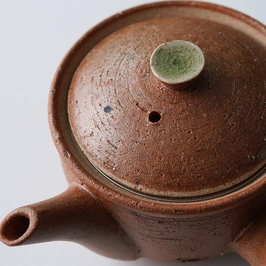 [JAPANESE TEA POT] REDDISH-BROWN | SHIGARAKI WARE