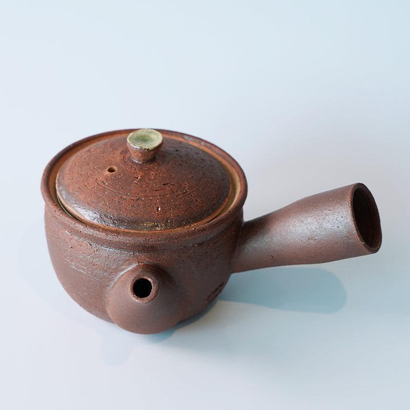 [日本茶壺]青銅紅| Shigaraki Ware