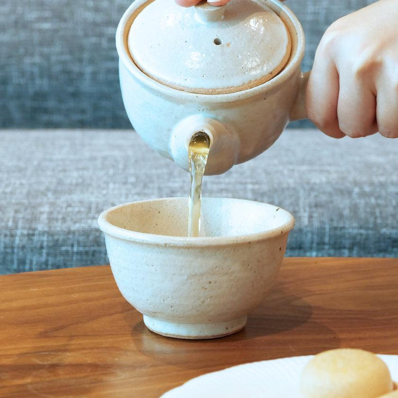 [日本茶杯]白色| Shigaraki Ware