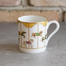 [MUG (CUP)] OKURA ART CHINA MERRY-GO-ROUND MUG(YELLOW) | CERAMICS