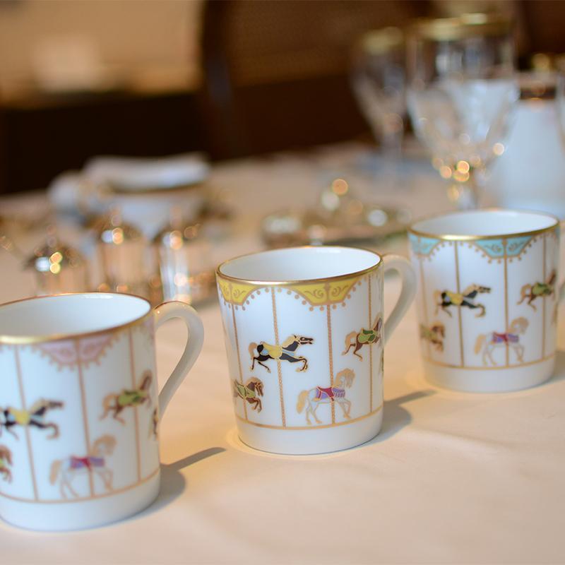 [杯子（杯）] Okura Art China Merry-Go-Round Mug（Yellow）|陶瓷