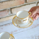 [MUG (CUP)] OKURA ART CHINA MERRY-GO-ROUND COFFEE CUP & SAUCER SET(2 PIECES EACH) | CERAMICS