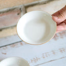 [SMALL DISH (PLATE)] OKURA ART CHINA GOLD LINE SMALL PLATE(4.3IN.) (2-PIECE SET) | CERAMICS