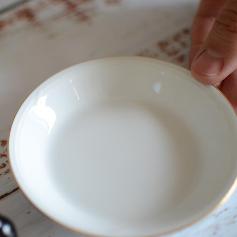 [SMALL DISH (PLATE)] OKURA ART CHINA GOLD LINE SMALL PLATE(4.3IN.) (2-PIECE SET) | CERAMICS