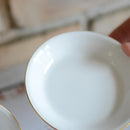 [SMALL DISH (PLATE)] OKURA ART CHINA GOLD LINE SMALL PLATE(4.3IN.) (2-PIECE SET) | CERAMICS