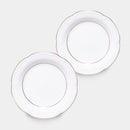 [SMALL DISH (PLATE)] OKURA ART CHINA GOLD LINE SMALL CAKE PLATE (2-PIECE SET) | CERAMICS