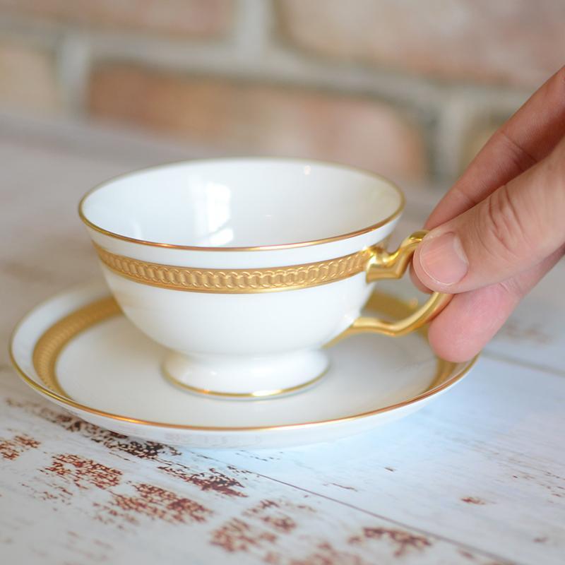 [MUG (CUP)] OKURA ART CHINA CROWN CUP & SAUCER | CERAMICS