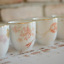 [JAPANESE TEA CUP] OKURA ART CHINA FOUR SEASONS JAPANESE TEA CUP (4-PIECE SET) | CERAMICS