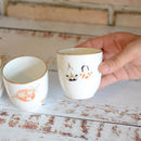 [JAPANESE TEA CUP] OKURA ART CHINA FOUR SEASONS JAPANESE TEA CUP (4-PIECE SET) | CERAMICS