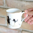 [MUG (CUP)] OKURA ART CHINA LUCKY BLACK CAT MUG PART-1 | CERAMICS