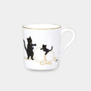 [MUG (CUP)] OKURA ART CHINA LUCKY BLACK CAT MUG PART-1 | CERAMICS