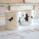 [MUG (CUP)] OKURA ART CHINA LUCKY BLACK CAT MUG PART-2 | CERAMICS