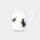 [杯子（杯）] Okura Art China Lucky Black Cat Mug Part-2 |陶瓷