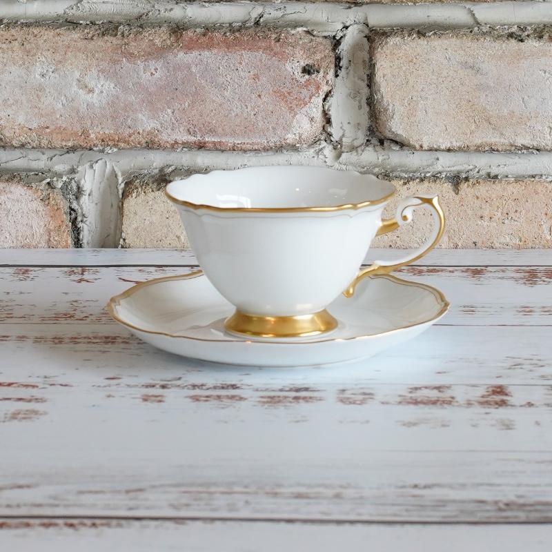 [MUG (CUP)] OKURA ART CHINA WHITE MASTERPIECE CUP & SAUCER | CERAMICS