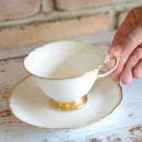 [MUG (CUP)] OKURA ART CHINA WHITE MASTERPIECE CUP & SAUCER | CERAMICS