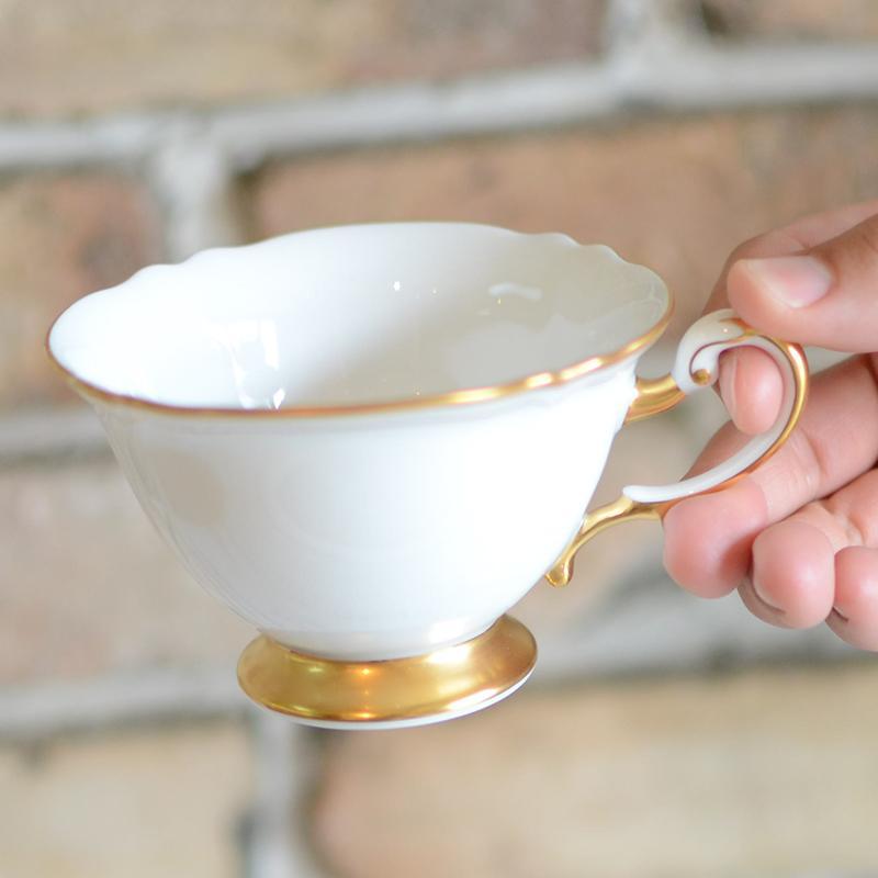 [MUG (CUP)] OKURA ART CHINA WHITE MASTERPIECE CUP & SAUCER | CERAMICS