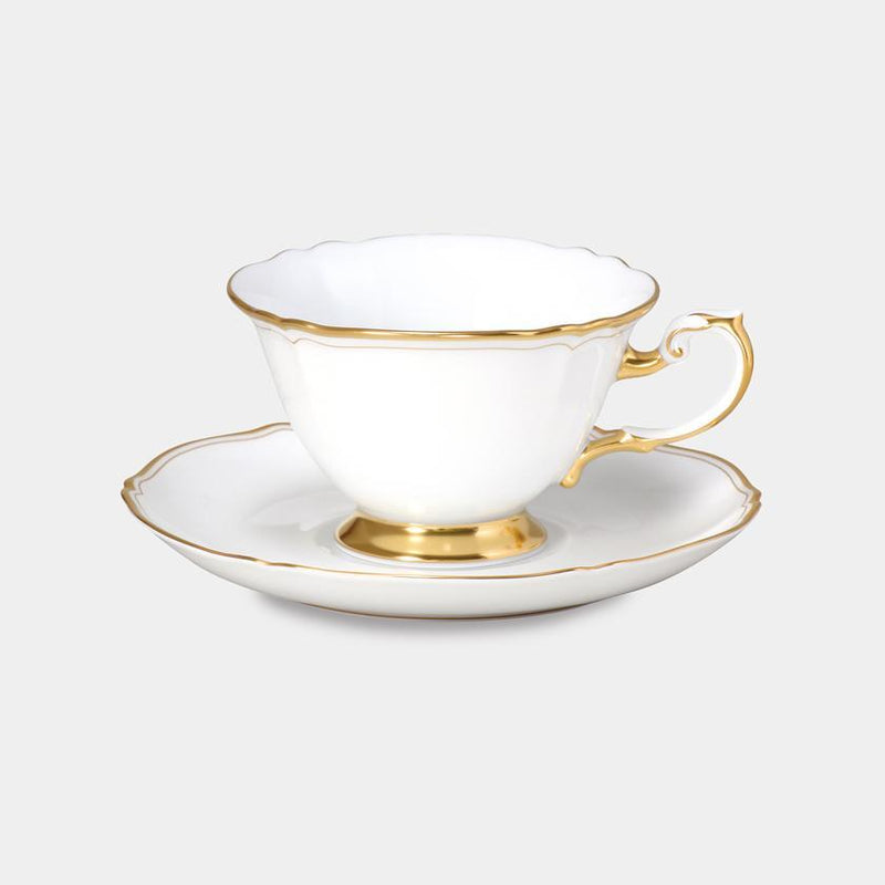 [MUG (CUP)] OKURA ART CHINA WHITE MASTERPIECE CUP & SAUCER | CERAMICS