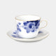 [แก้ว (ถ้วย)] Okura Art China Blue Rose Morning Cup & Saucer | เซรามิก