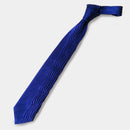 [PLEATS TIE] HERRINGBONE BLUE | NEKADO | NISHIJIN ORI (TEXTILES)