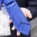 [PLEATS TIE] HERRINGBONE BLUE | NEKADO | NISHIJIN ORI (TEXTILES)