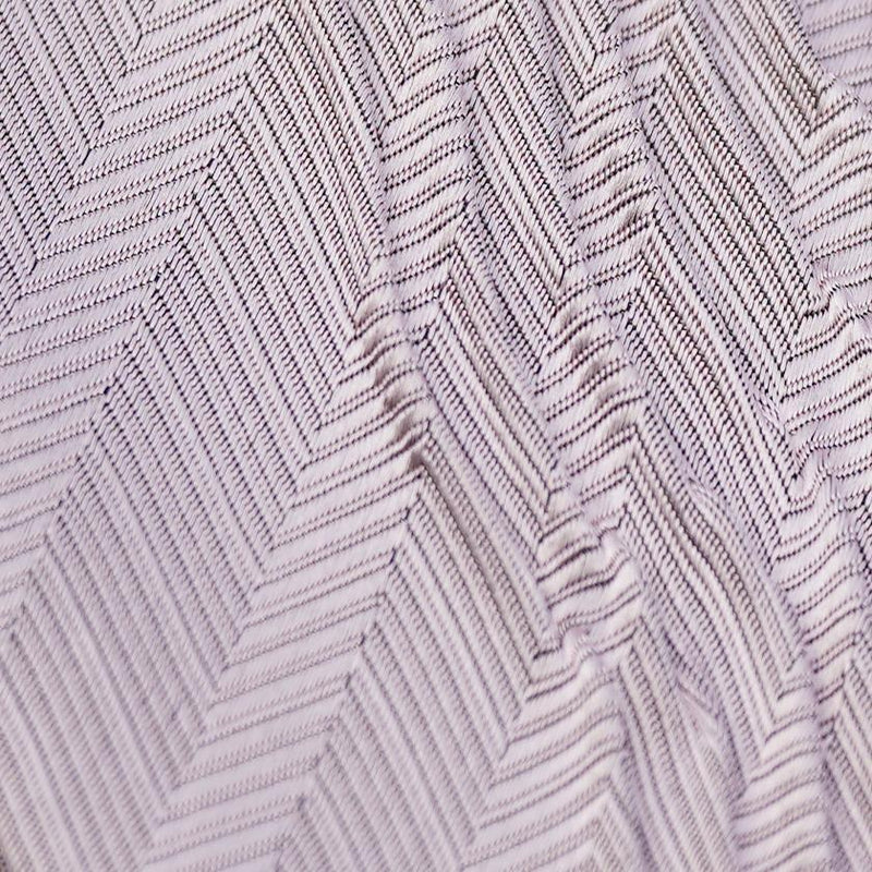 [PLEATS TIE] HERRINGBONE PINK | NEKADO | NISHIJIN ORI (TEXTILES)