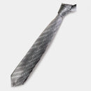 [PLEATS TIE] HERRINGBONE GREY | NEKADO | NISHIJIN ORI (TEXTILES)