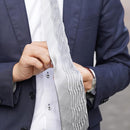 [PLEATS TIE] HERRINGBONE GREY | NEKADO | NISHIJIN ORI (TEXTILES)