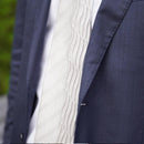 [PLEATS TIE] HERRINGBONE WHITE | NEKADO | NISHIJIN ORI (TEXTILES)