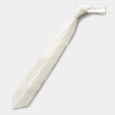 [PLEATS TIE] POLKA DOT WHITE | NEKADO | NISHIJIN ORI (TEXTILES)