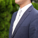 [PLEATS TIE] POLKA DOT WHITE | NEKADO | NISHIJIN ORI (TEXTILES)