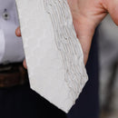 [PLEATS TIE] POLKA DOT WHITE | NEKADO | NISHIJIN ORI (TEXTILES)