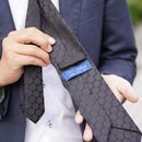 [PLEATS TIE] POLKA DOT BLACK | NEKADO | NISHIJIN ORI (TEXTILES)