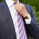 [PLEATS TIE] MULTI STRIPE PINK | NEKADO | NISHIJIN ORI (TEXTILES)