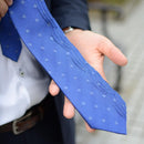 [PLEATS TIE] WAVE BLUE | NEKADO | NISHIJIN ORI (TEXTILES)