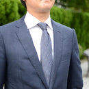 [PLEATS TIE] WAVE GREY | NEKADO | NISHIJIN ORI (TEXTILES)