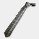 [PLEATS TIE] VERTICAL STRIPE GREY | NEKADO | NISHIJIN ORI (TEXTILES)