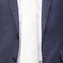 [PLEATS TIE] SATIN WHITE | NEKADO | NISHIJIN ORI (TEXTILES)